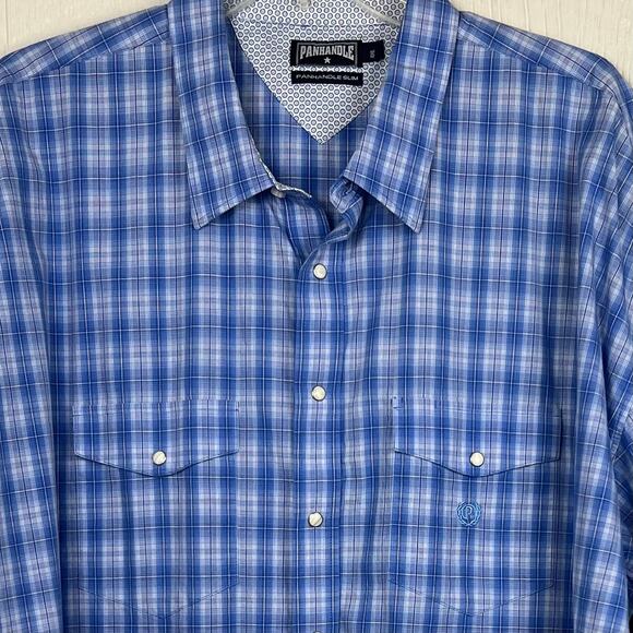 Panhandle Slim pearl snap shirt men’s 4XL Beautiful, Flip Contrast Cuffs - Picture 2 of 5